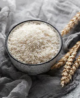 Rice grains presented for trade
